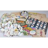 Cigarette and tea cards, to include Brooke Bond, Olympic Greats, cigarette card albums, etc, (qty)