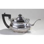Duke of Wellington's Regiment interest, silver teapot assayed for Sheffield 1911, inscribed '