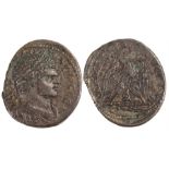 Caracalla Tetradrachm, Tyre mint, 13.92g, 23.27mm diameter. Obverse: Laureate bust of Caracalla