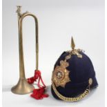 Helmet and trumpet