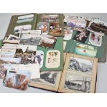 Postcard albums, to include Colchester, Clacton, Parham, Watton, Thetford, Haughley, Mildenhall,