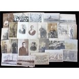 Selection of postcards, to include a beached whale, a steam engine, military postcards, etc, (qty)