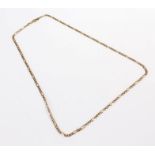 9 carat gold chain, with clip end, 6.5 grams