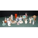 Mixed ceramics to include Toby jugs, plates, teapots figures etc.