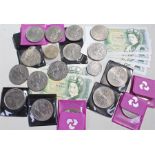 Consecutive run of four £1 Bank notes, together with two further £1 bank notes and collection of