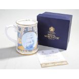 Royal Worcester Royal Mint Nelson Victory Tankard, limited edition of 250, including box and