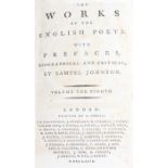 Samuel Johnson first edition, The Works of the English Poets with Prefaces, Biographical and