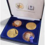 1977 Golden Jubilee Set consisting of four coins