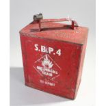 Vintage BP & SM petrol can