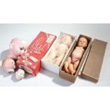 Dolls, to include AM Germany porcelain heads, Heubach Koppelsdorf head, Palitoy boxed doll and
