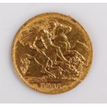 George V Half Sovereign, 1911, St George and the Dragon