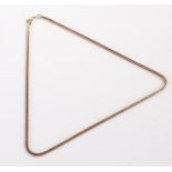 9 carat gold chain, with clip ends, 7.5 grams