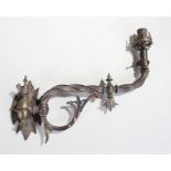 The Incandescent Gas Light Company, London patent gilded metal gas light sconce in the Gothic