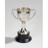 George V silver trophy, Birmingham 1932, the trophy engraved Smiths of Dickleburgh Challenge cup,