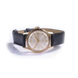 Envoy Automatic 9 carat gold gentleman's wristwatch, the signed silvered dial with baton and