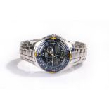 Citizen Eco-Drive Sky Hawk gentleman's stainless steel wristwatch, the signed dial with subsidiary