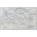 Jean Leach, Map of Gambia, Carte de la Riviere de Gambre ou Gambie, 1732, 33cm x 20.5cm