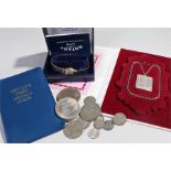 Silver Valentine's pendant, marked 925, together with a rotary ladies wristwatch and a collection of