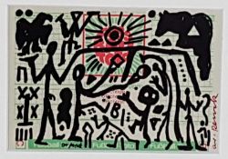 Penck, A.R. (* 1939 deutscher Maler, Grafiker und Bildhauer) - "Deutschland nach der Wahl",
