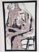 Unbekannt - "Nude One Phase Two", Aktdarstellung, Lithographie, signiert, datiert "69", nummeriert