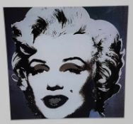 Warhol, Andy (1928-1987) - "Merilyn", Farboffset, PP-Ausschnitt ca.20x20cm,im PP unter Glas gerahmt