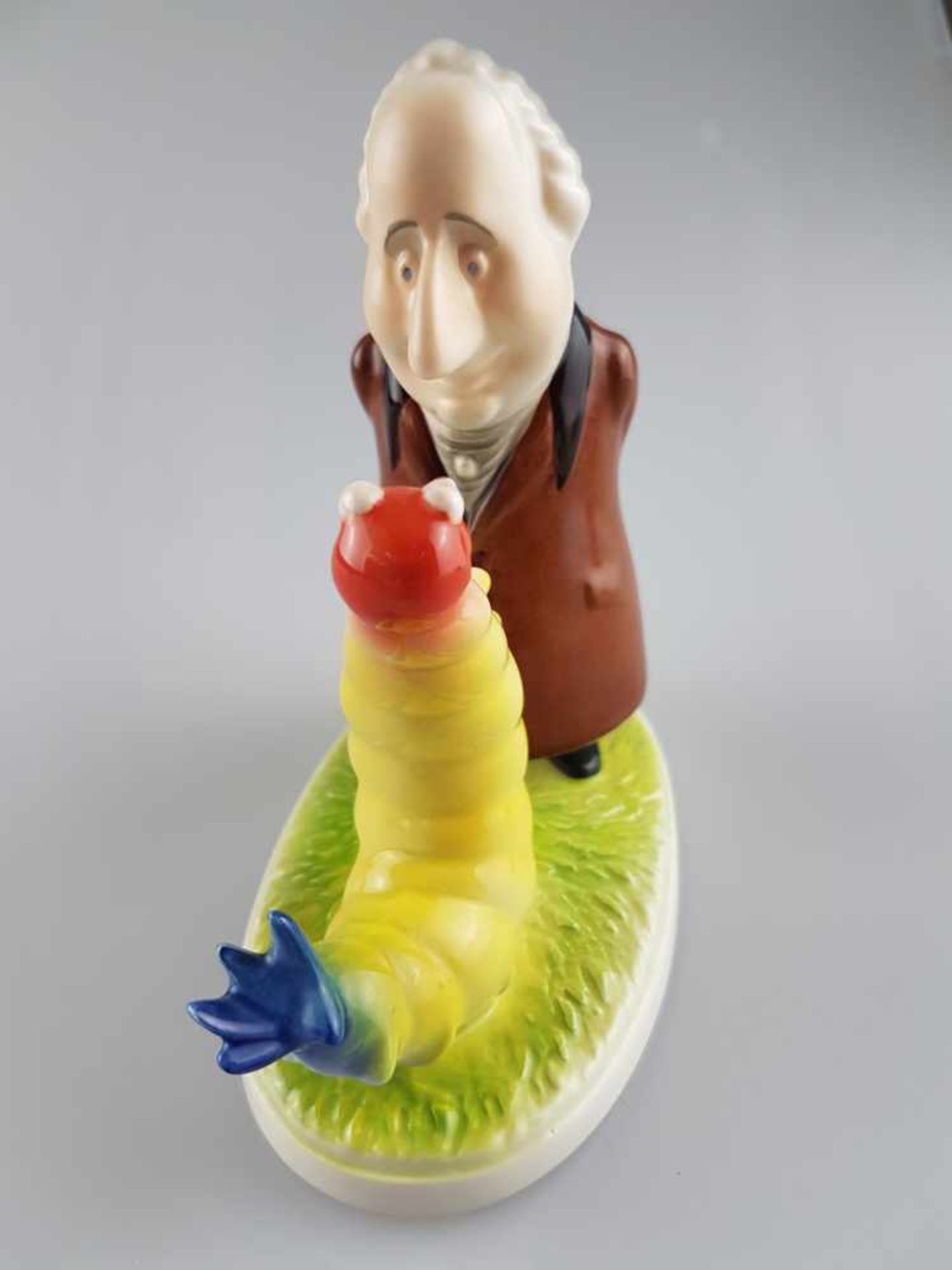 Porzellanfigur Goebel - "Johann Wolfgang von Goethe mit Wurm", am Boden bez. "Bundesgartenschau in - Bild 2 aus 5