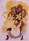 Braque, Georges (1881 - 1963) - "Fleurs jaunes", Farblithographie aus Verve 1955, Auflage 6500