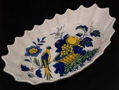 Schale Copeland Spode - England, Modell "Blue Bird", im Spiegel blau/gelb/grüner Dekor mit