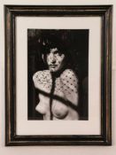 Sieff, Jeanloup (1933 - Paris - 2000) - "Porträt mit Gesichtsschleier", 1985, Offsetdruck, PP-