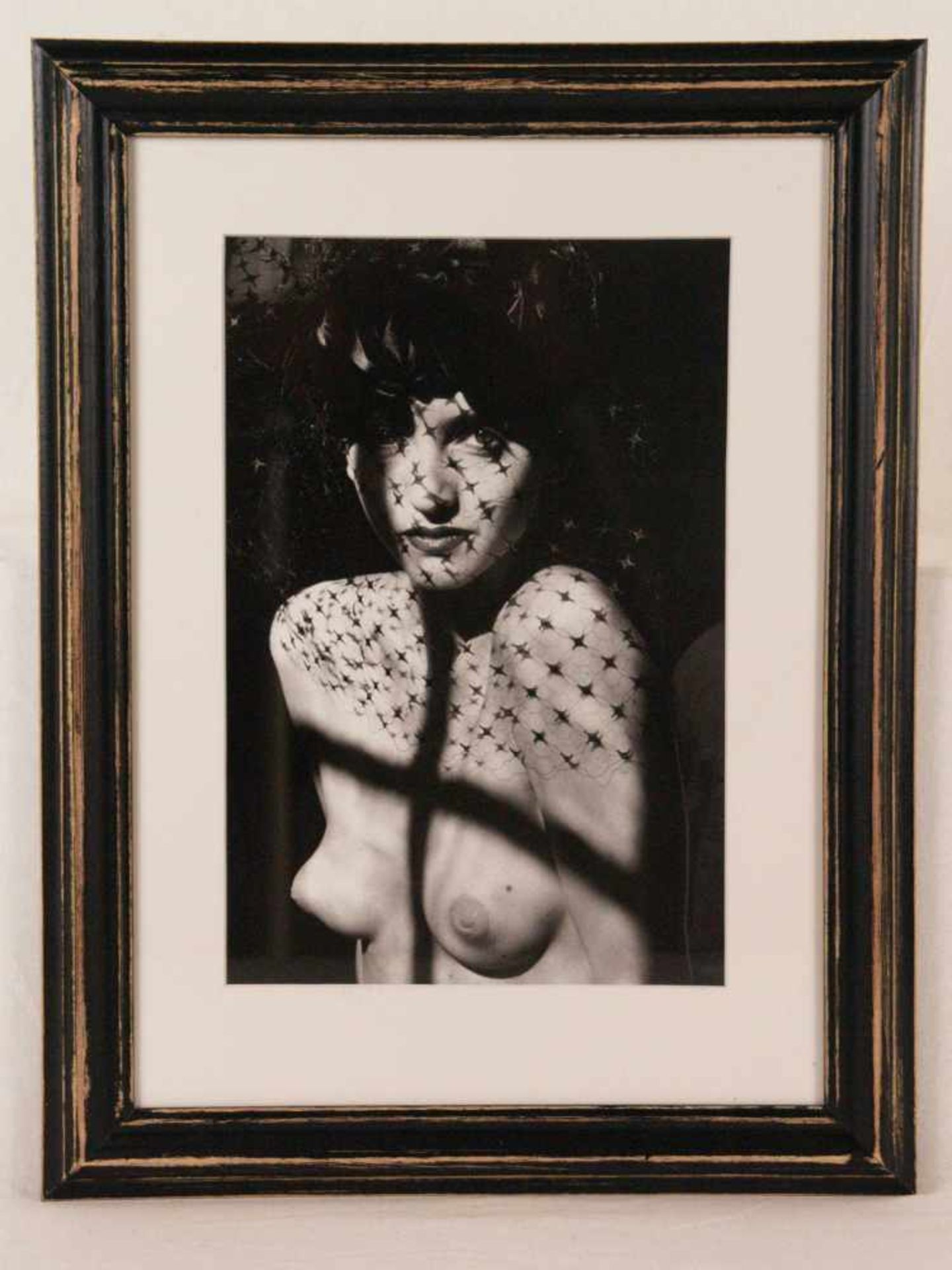 Sieff, Jeanloup (1933 - Paris - 2000) - "Porträt mit Gesichtsschleier", 1985, Offsetdruck, PP-