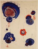 Francis, Sam (1923-1994) - "Chinese Planet", 1963, Original-Lithographie auf BVK Rives Papier,