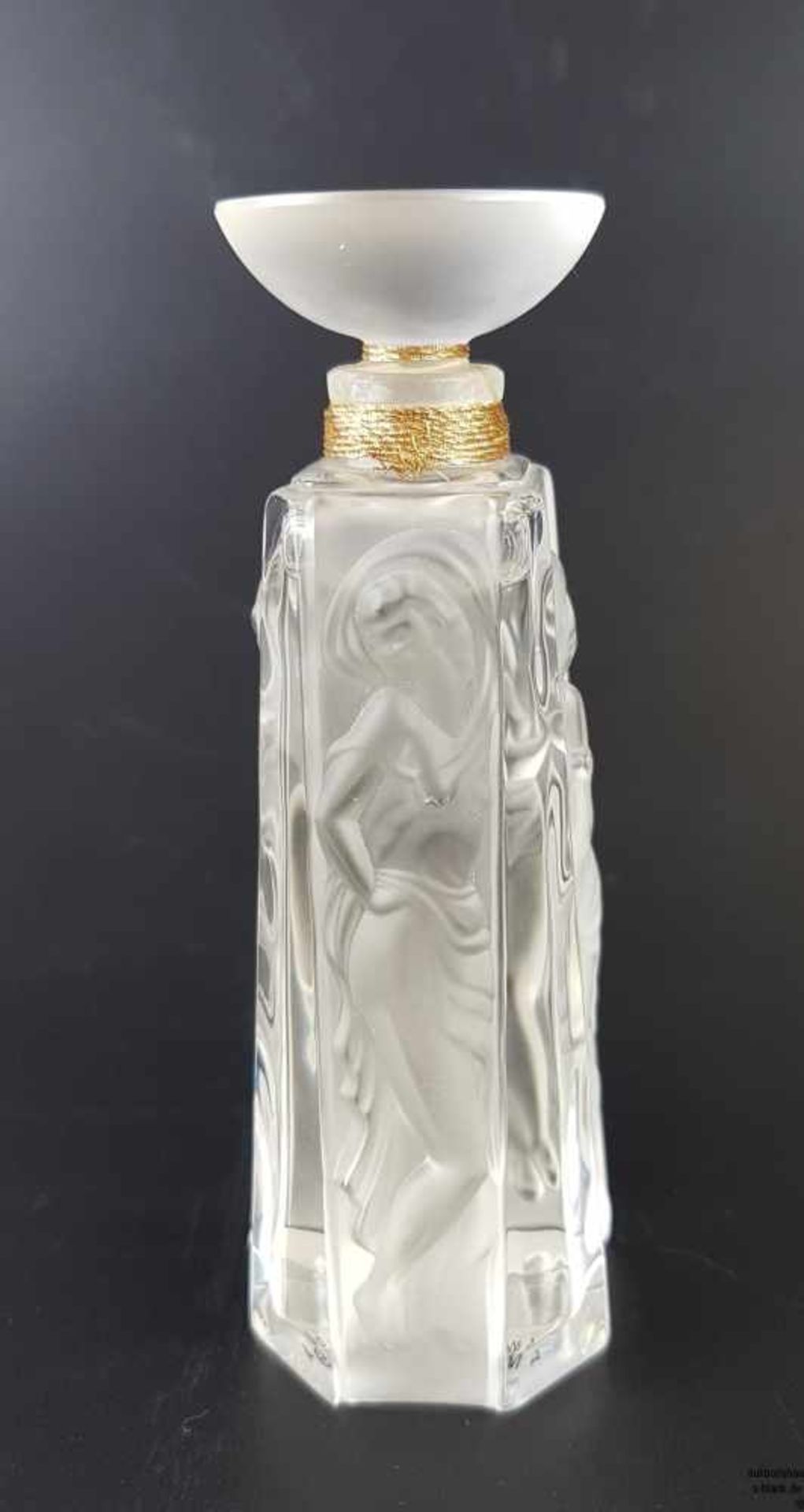 Lalique-Flakon - Factice-Kristallglasflakon, 'Les Muses' Edition Limitée 1994, farbloses Glas, z.
