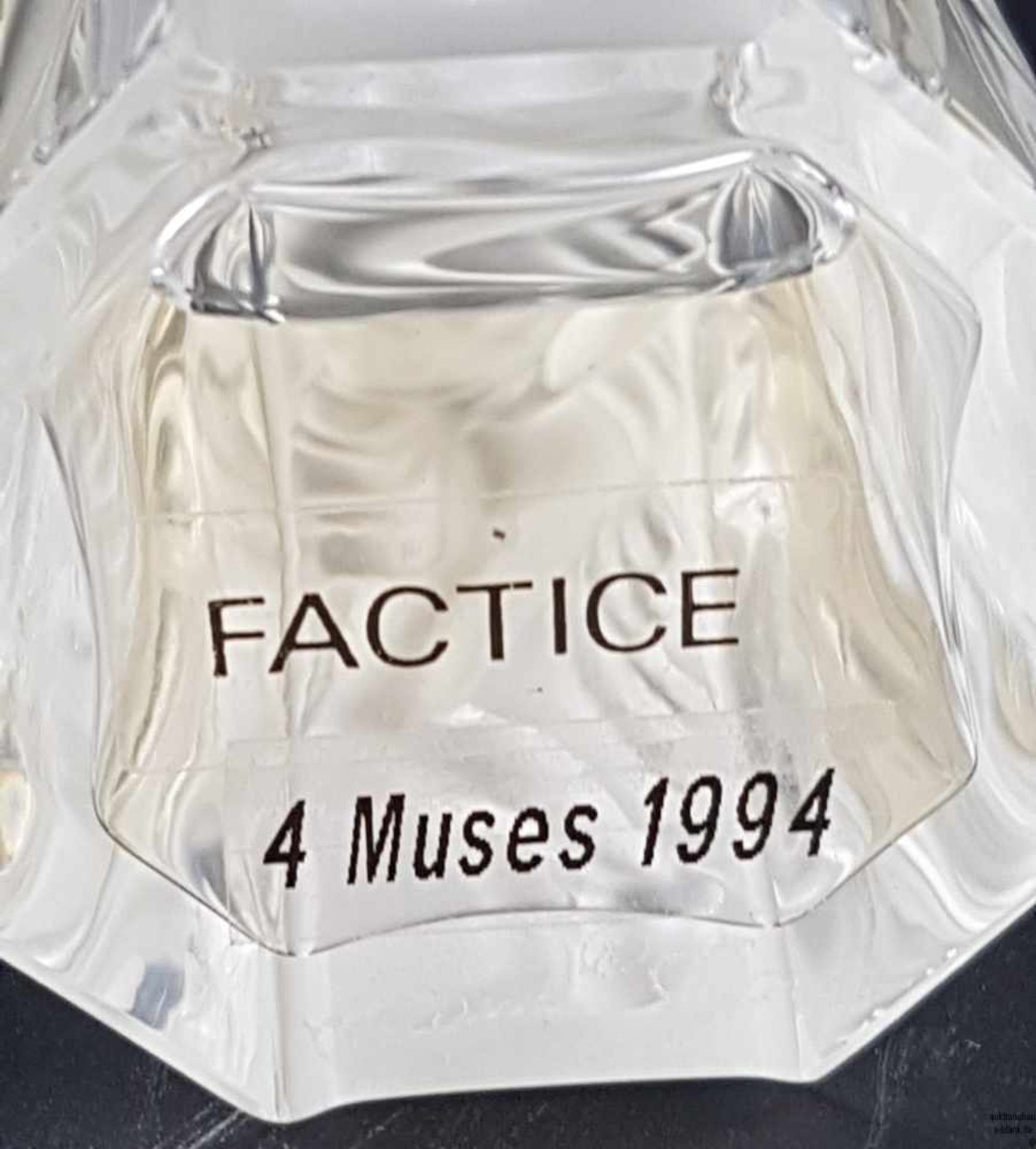 Lalique-Flakon - Factice-Kristallglasflakon, 'Les Muses' Edition Limitée 1994, farbloses Glas, z. - Bild 6 aus 6