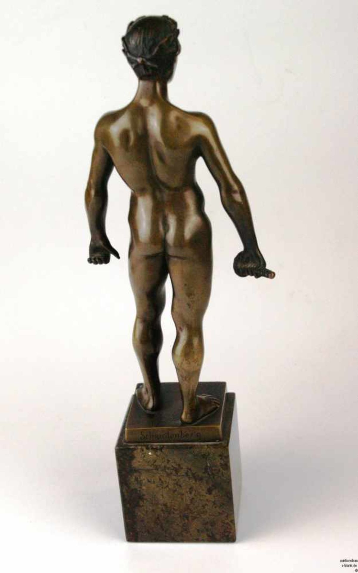 Schwatenberg, Spiro (tätig 1898 - 1922) - Männlicher Akt eines Fechters, Bronze, Florett-Klinge - Bild 2 aus 6