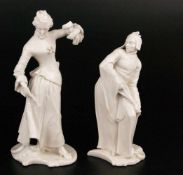 Zwei Porzellanfiguren - Nymphenburg Anfang 20.Jh., eingepresstes Rautenschild, Weißporzellan