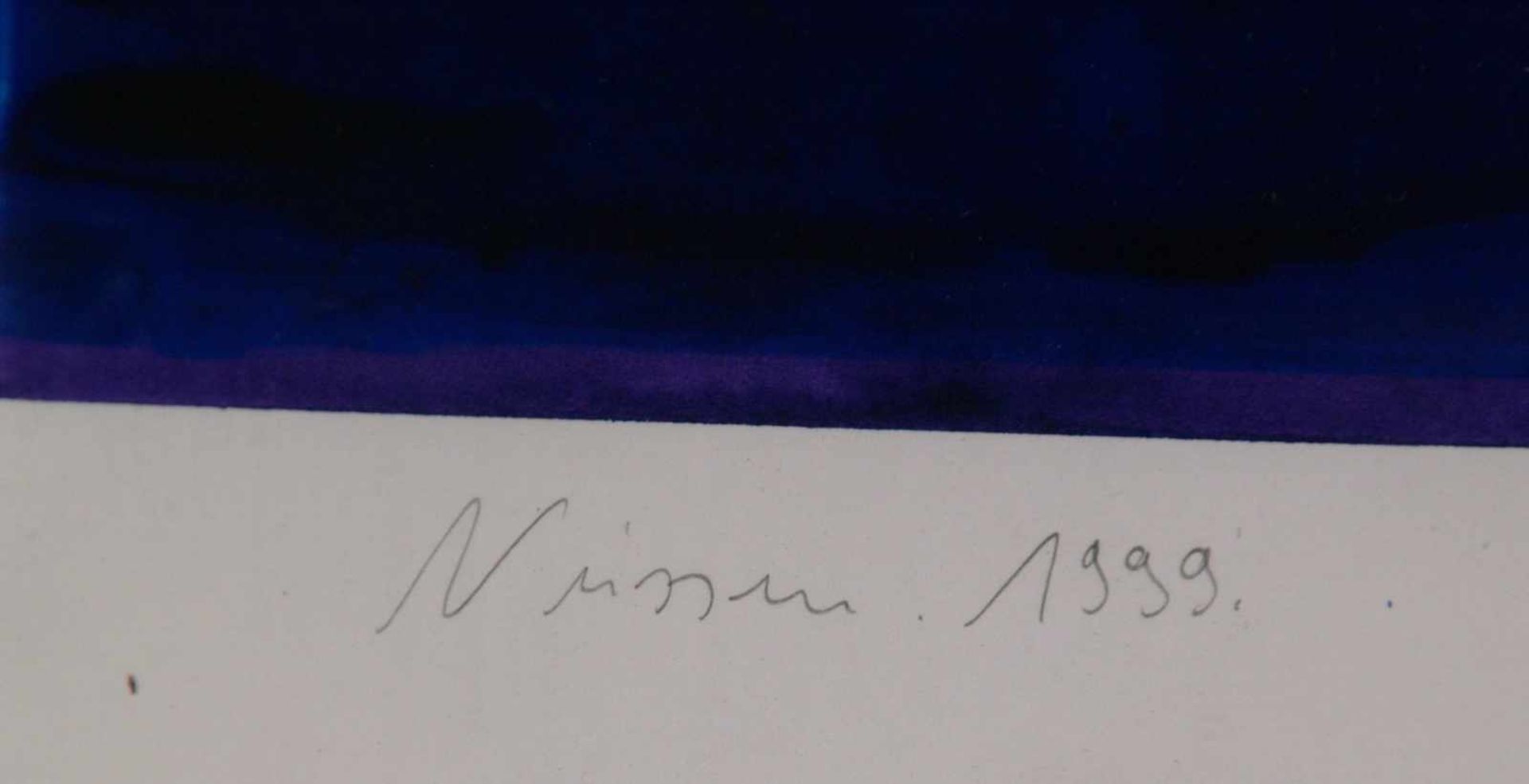Niessen, Jochen - Ohne Titel, sign., dat.1999, Mischtechnik auf Papier, Blattmaße ca.70x50cm, in - Bild 3 aus 3