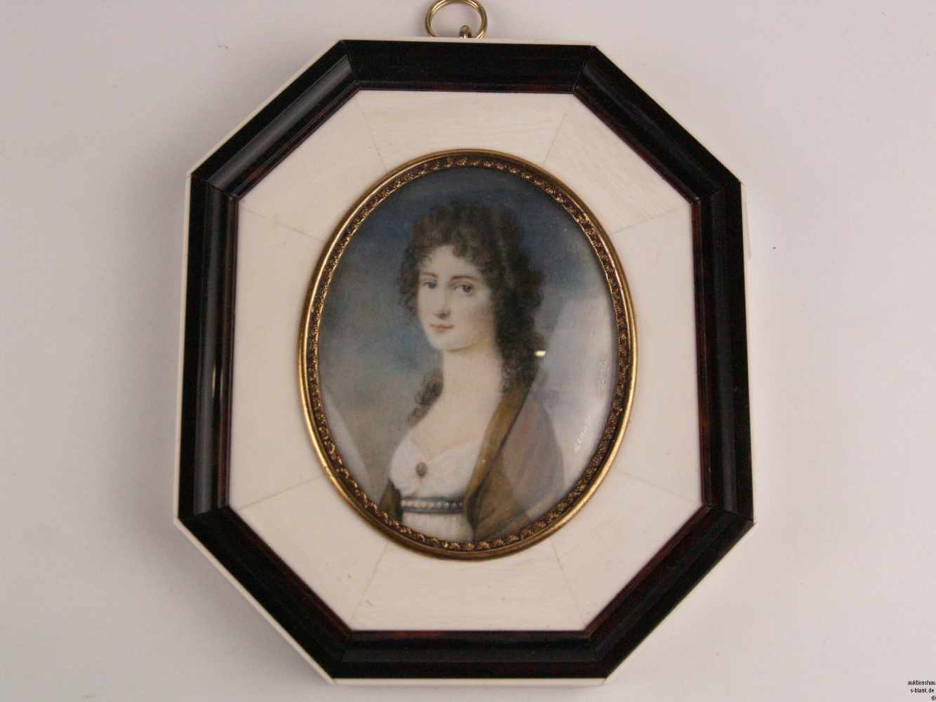 Zwei Miniaturbilder auf Elfenbein - 1x ovales Porträt der Gräfin Anna Maria (Marie) von Erdody geb. - Bild 2 aus 4