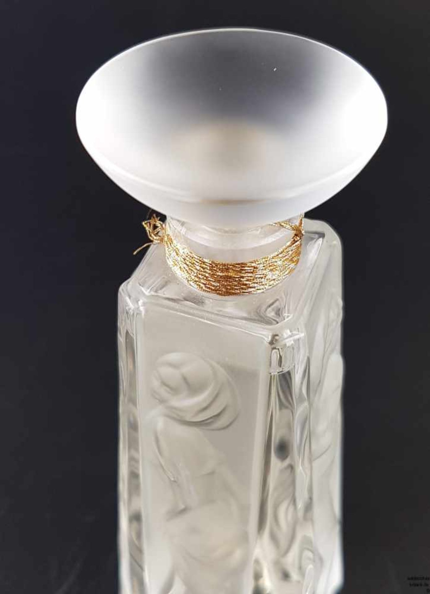 Lalique-Flakon - Factice-Kristallglasflakon, 'Les Muses' Edition Limitée 1994, farbloses Glas, z. - Bild 4 aus 6