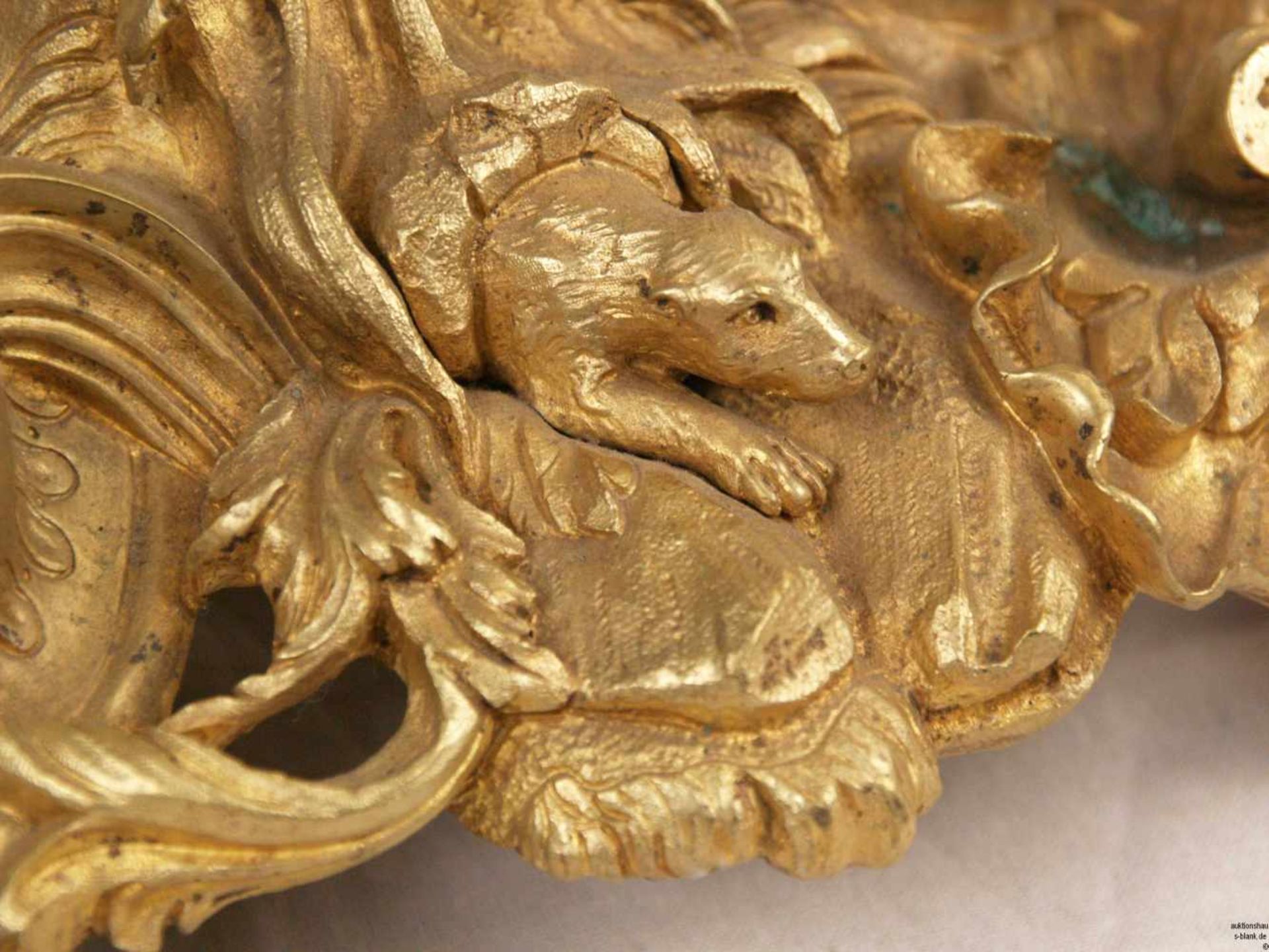 Schwere figurale Prunkgirandole - Bronze gegossen, ziseliert und feuervergoldet, Frankreich spätes - Bild 12 aus 12