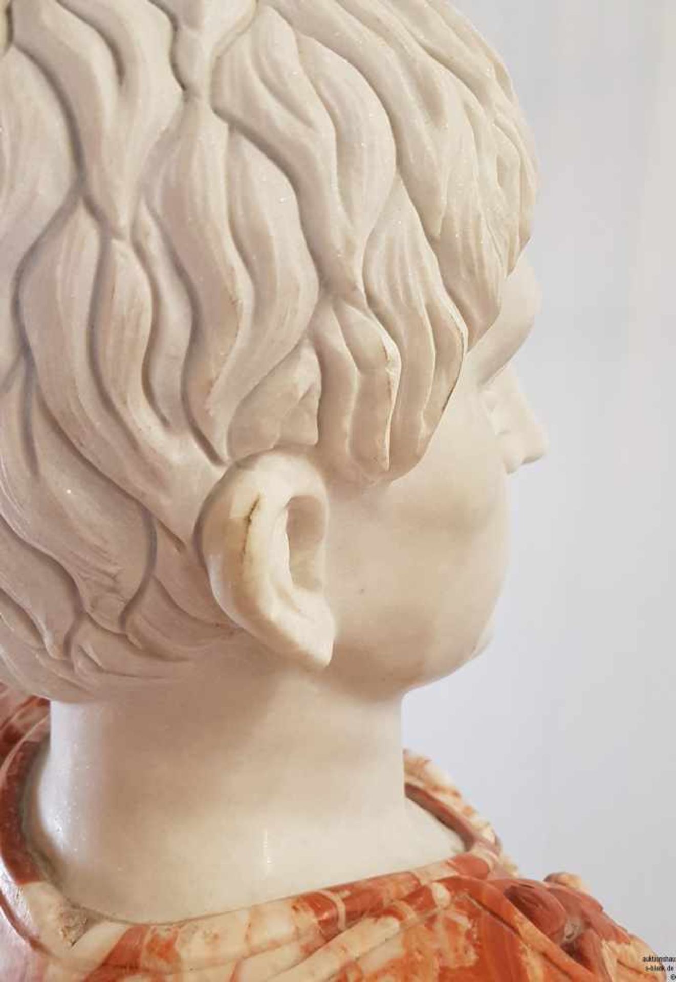 Marmorbüste - Büste des römischen Kaisers Augustus als Feldherr, nach der antiken Statue 'Augustus - Bild 10 aus 11