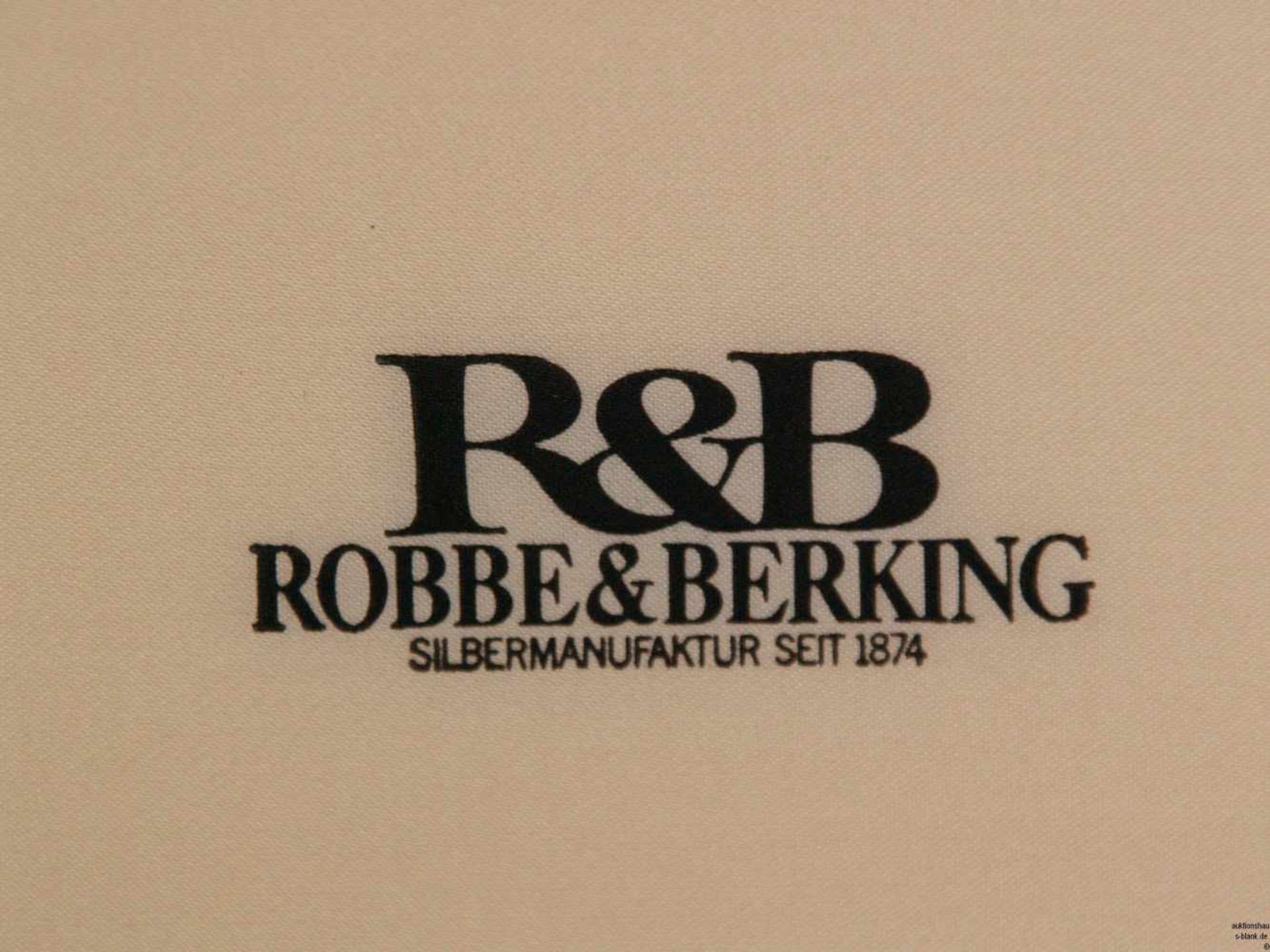 Robbe & Berking-Besteck - Silber 800, für 6 Personen, "Rosenmuster" 30-tlg.: 6 Suppenlöffel, 6 - Bild 4 aus 4