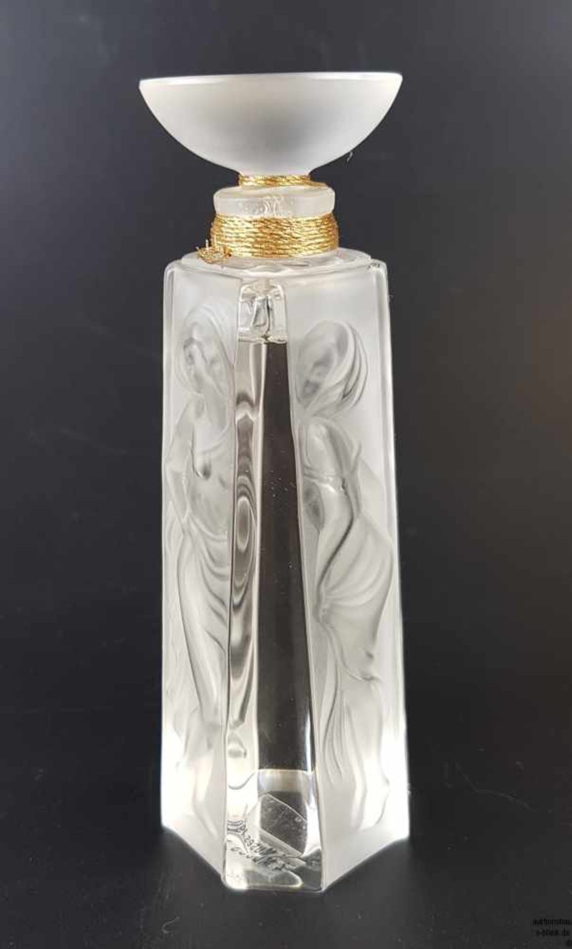 Lalique-Flakon - Factice-Kristallglasflakon, 'Les Muses' Edition Limitée 1994, farbloses Glas, z. - Bild 2 aus 6