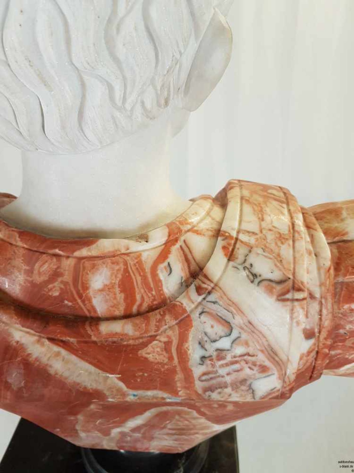 Marmorbüste - Büste des römischen Kaisers Augustus als Feldherr, nach der antiken Statue 'Augustus - Bild 9 aus 11
