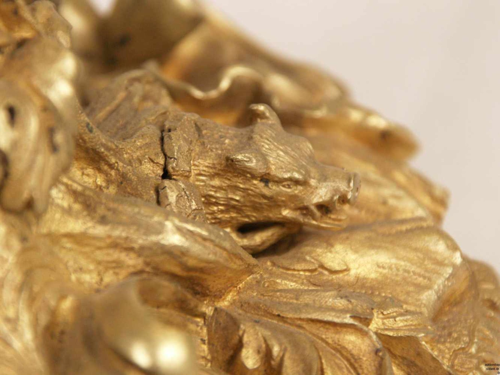 Schwere figurale Prunkgirandole - Bronze gegossen, ziseliert und feuervergoldet, Frankreich spätes - Bild 11 aus 12