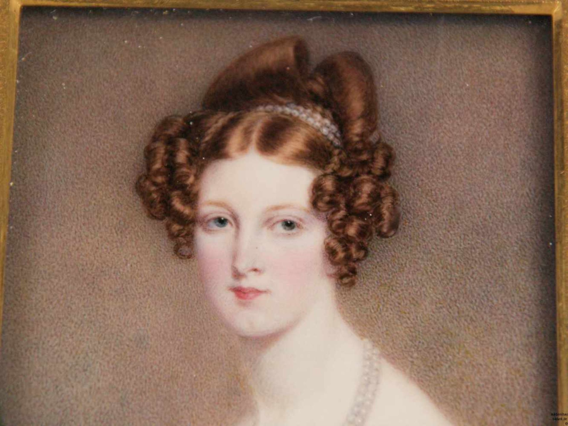 Zwei Miniaturbilder auf Elfenbein - 1x ovales Porträt der Gräfin Anna Maria (Marie) von Erdody geb. - Bild 4 aus 4