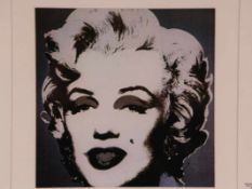 Warhol, Andy (1928-1987) - "Marilyn", Farboffset, PP-Ausschnitt ca.36x37cm,im PP unter Glas gerahmt