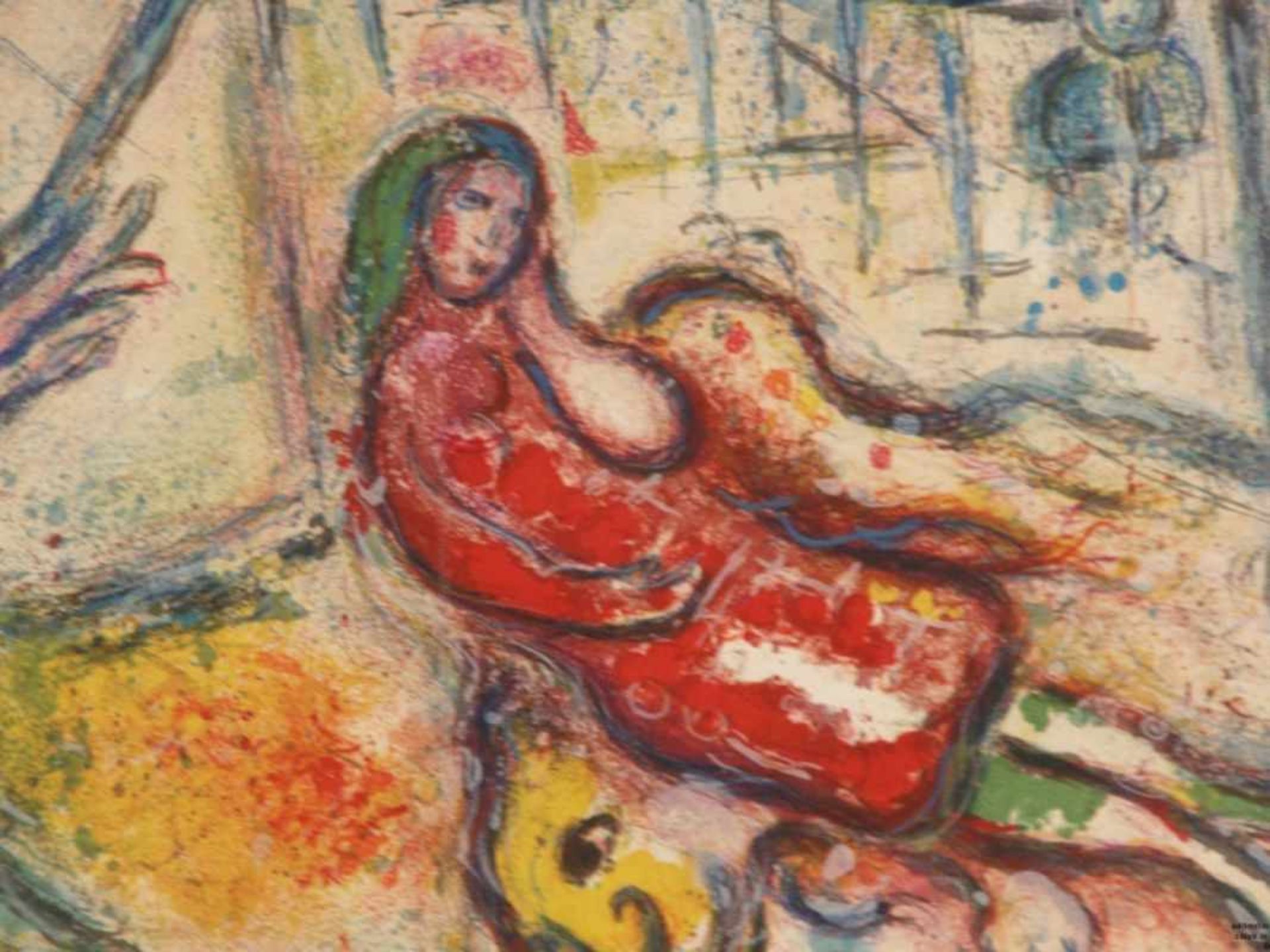 Chagall, Marc (1887 Witebsk - 1985 Saint-Paul-de-Vence) - Sans Titre, Original-Lithographie aus - Bild 2 aus 3