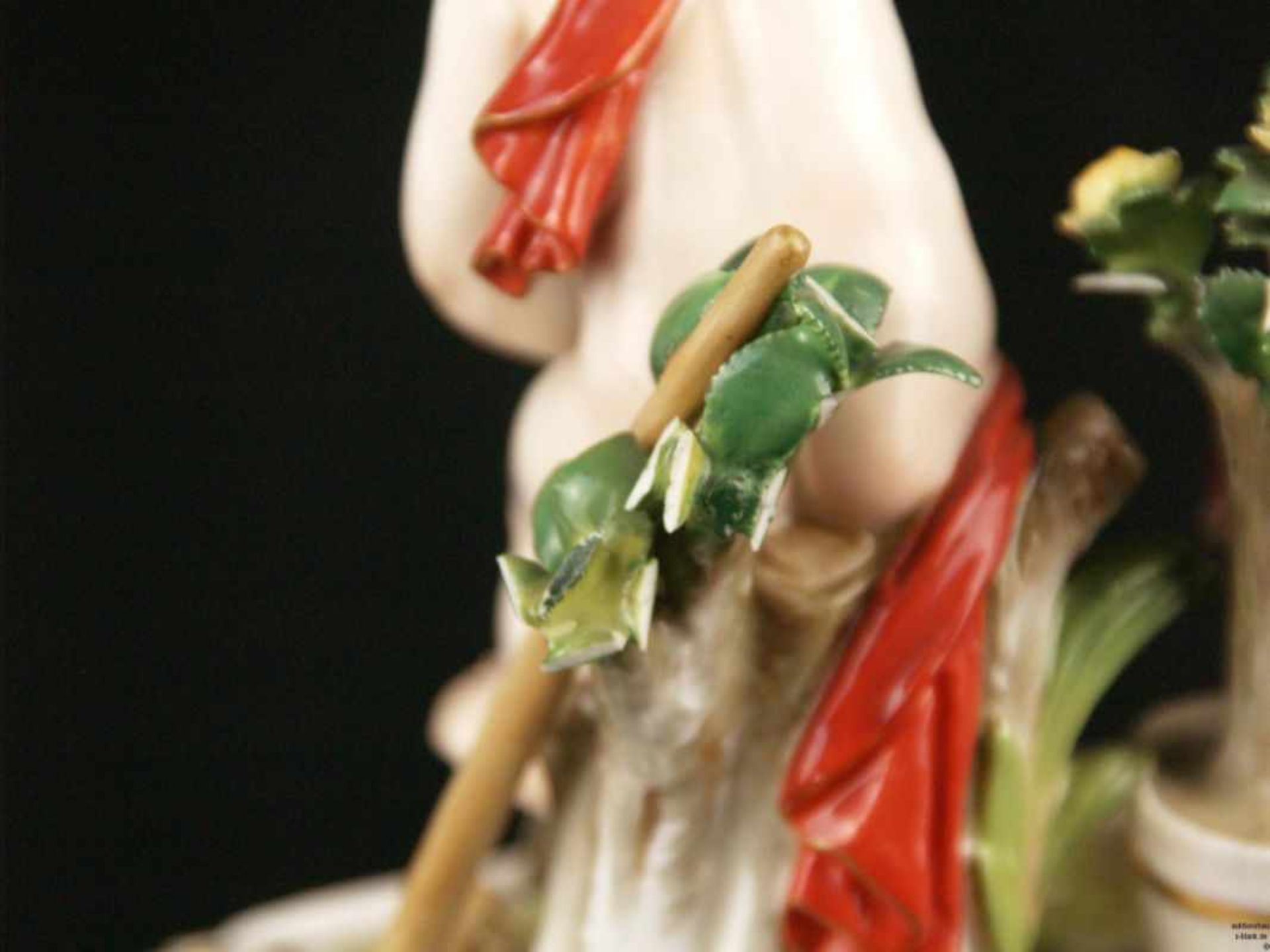 Porzellanfigur "Amor als Gärtner"/Allegorie "Die Erde" - Meissen, blaue Knaufschwertermarke,2.Hälfte - Bild 6 aus 7