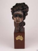 Sedcole, Peter (Neuseeland, gest. 2003) - Büste einer Aborigines-Frau, Australien, Keramik, auf