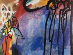 Kandinsky, Wassily (1866 Moskau - 1944 Neuilly-sur-Seine) "Improvisation XIX", Farblithografie, nach